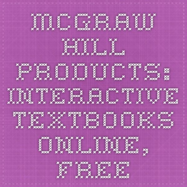 mcgraw hill textbooks online free